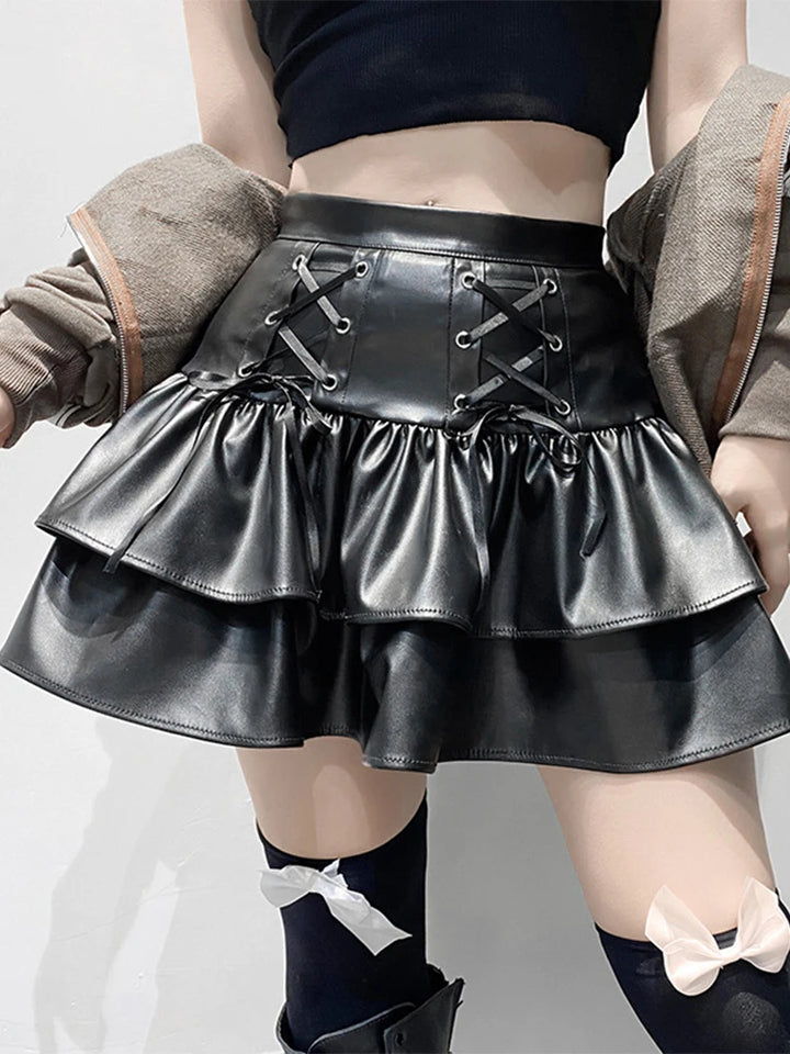 Dark Mall Goth Mini Skirt Pastel Kitten