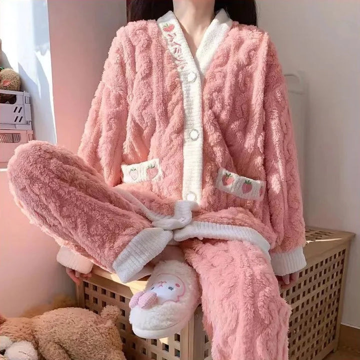Soft Warm Pajamas Pastel Kitten
