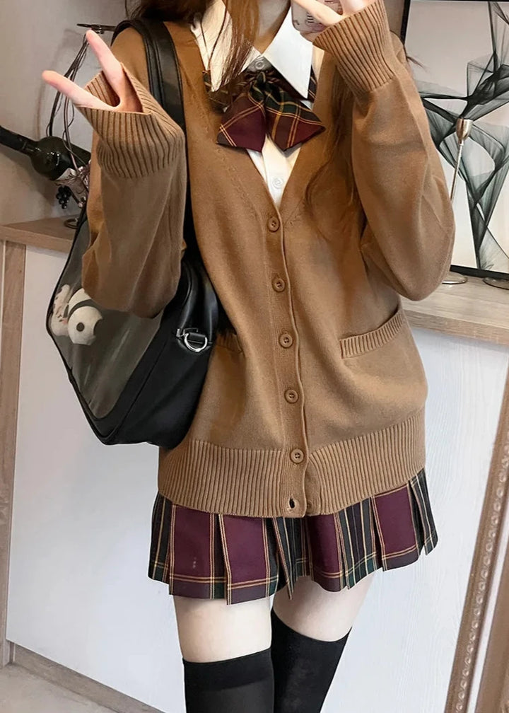 Japanese Cute School Cardigan Pastel Kitten