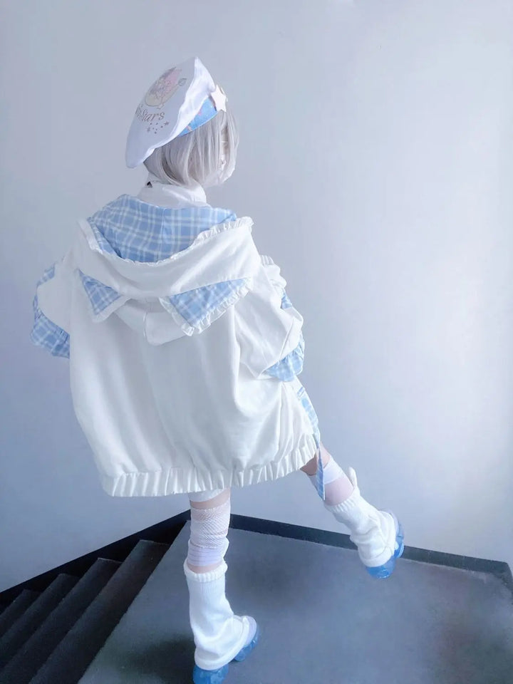 Y2K Emo Style Coat Pastel Kitten