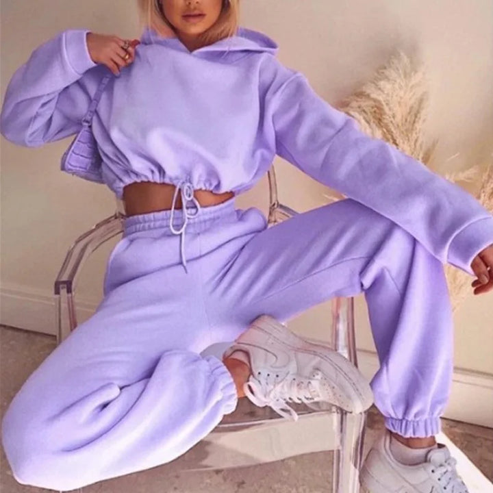 Cozy Sports Outfit - Hoodie & Sweatpants Pastel Kitten