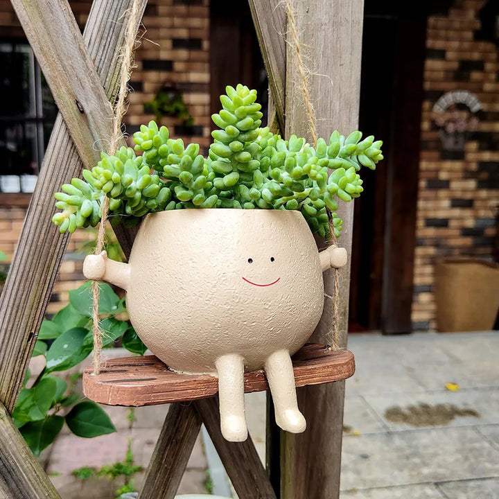 Kawaii Smiling Flower Pot Pastel Kitten