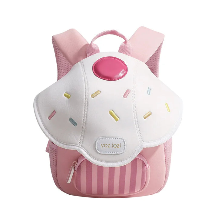 Kawaii Mushroom Style Backpack Pastel Kitten