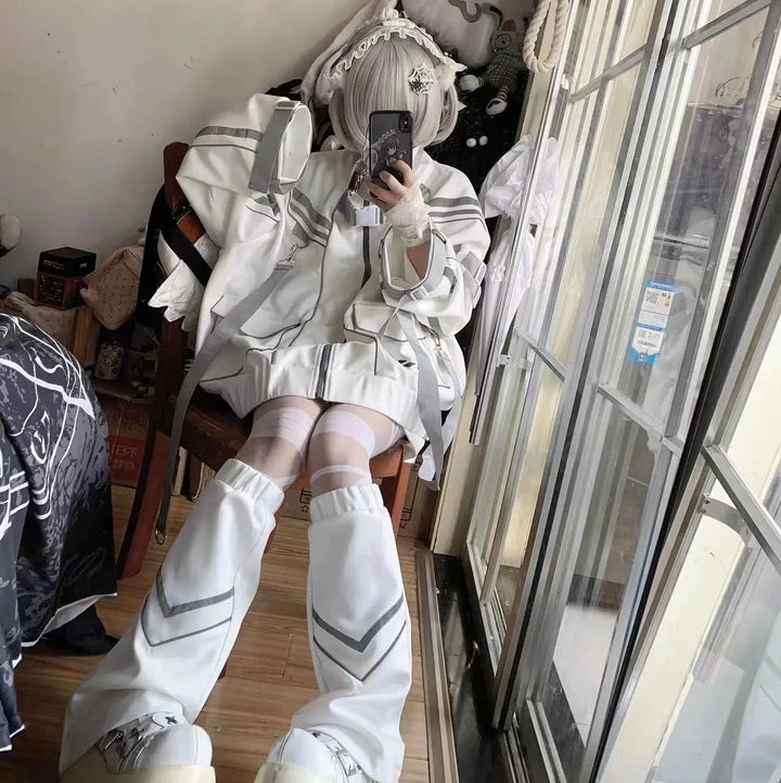 Cyberpunk Sports Outsfit Set Pastel Kitten