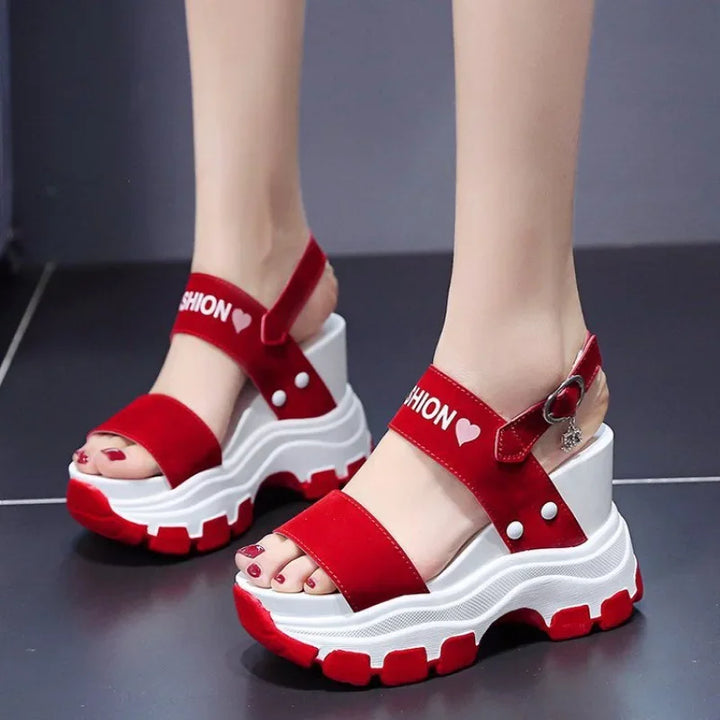 Casual Chunky Platform Sandals Pastel Kitten