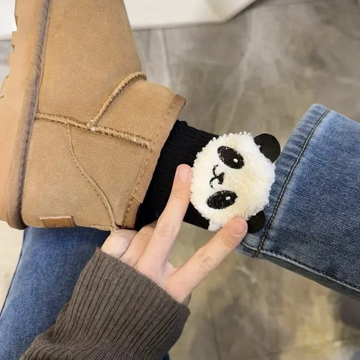 Cute Panda Socks Pastel Kitten