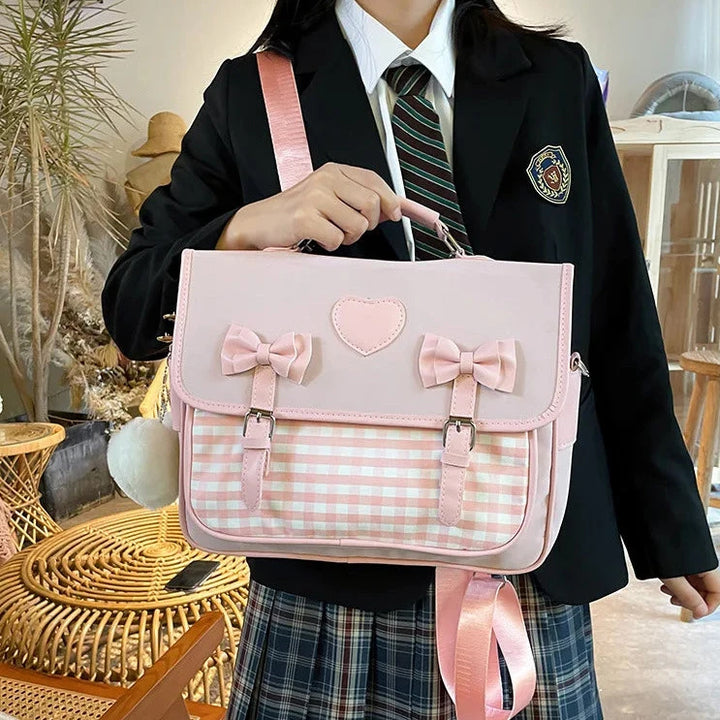 Cute Lolita School Bag Pastel Kitten