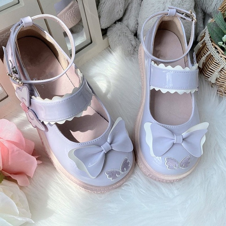 Kawaii Lolita Aesthetic Shoes Pastel Kitten