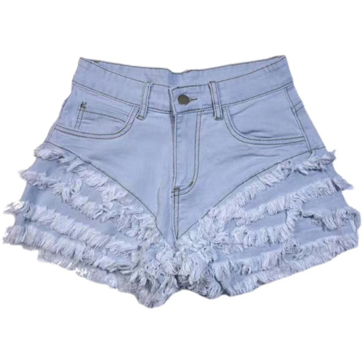 Kawaii Lolita Denim Shorts Pastel Kitten