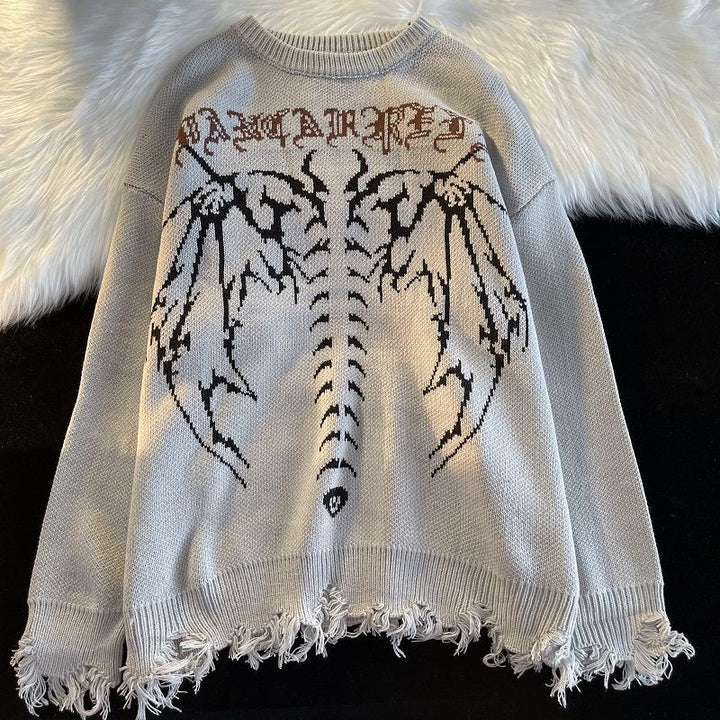 Dark Gothic Pullover Sweater Pastel Kitten