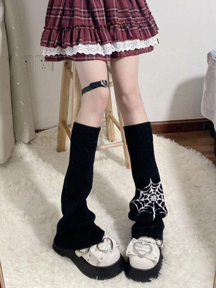 Y2k Goth Girl Japanese Leg Warmers Pastel Kitten
