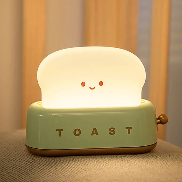 Kawaii Toast Night Light Pastel Kitten