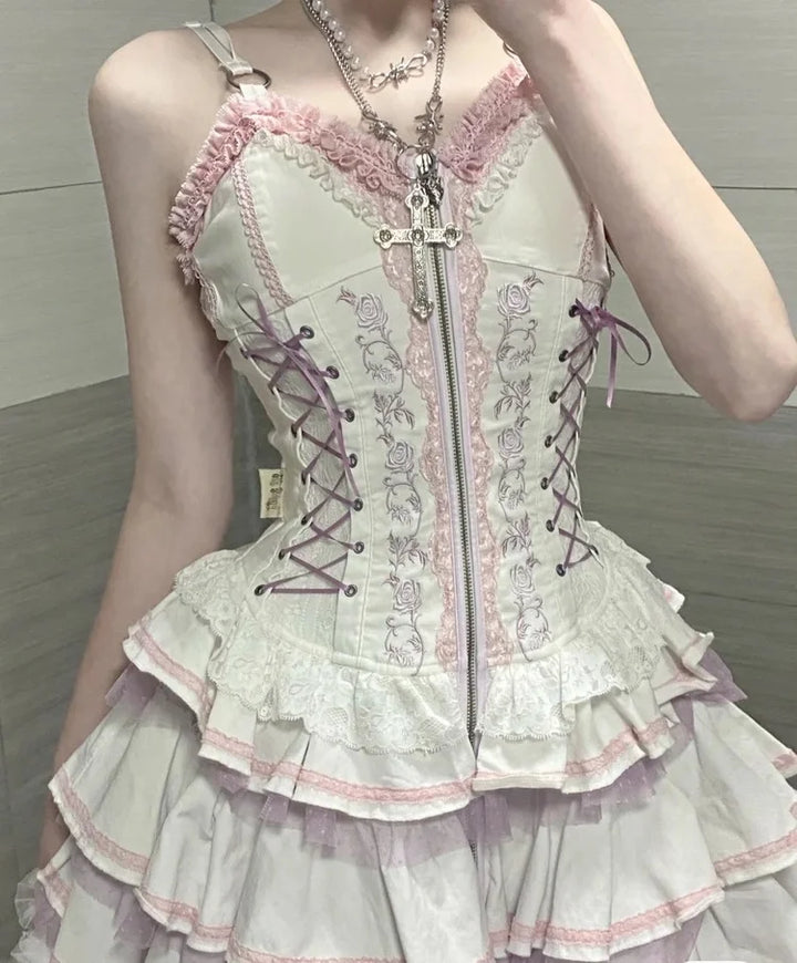 Victorian Gothic Party Dress Pastel Kitten