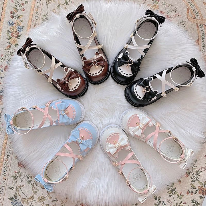 Kawaii Lolita Japanese Shoes Pastel Kitten