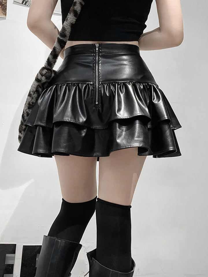 Dark Mall Goth Mini Skirt Pastel Kitten