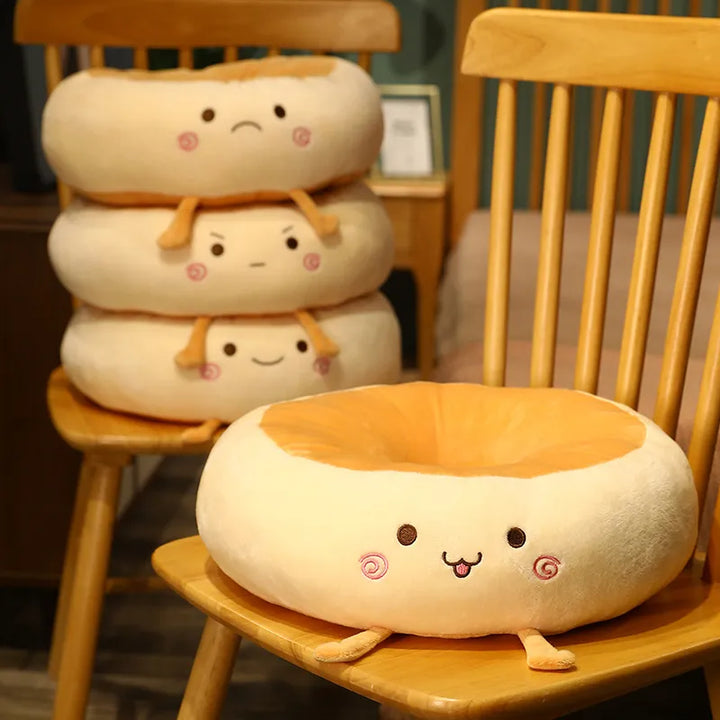 Kawaii Donut Plush Pillow Pastel Kitten