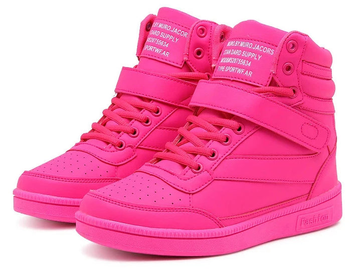 High Top Casual Sports Sneakers Pastel Kitten