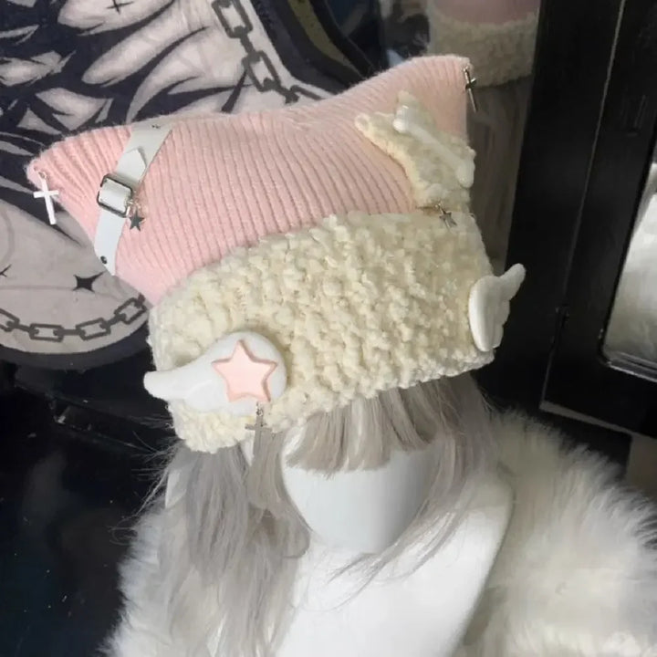 Harajuku Pastel Winter Hat Pastel Kitten