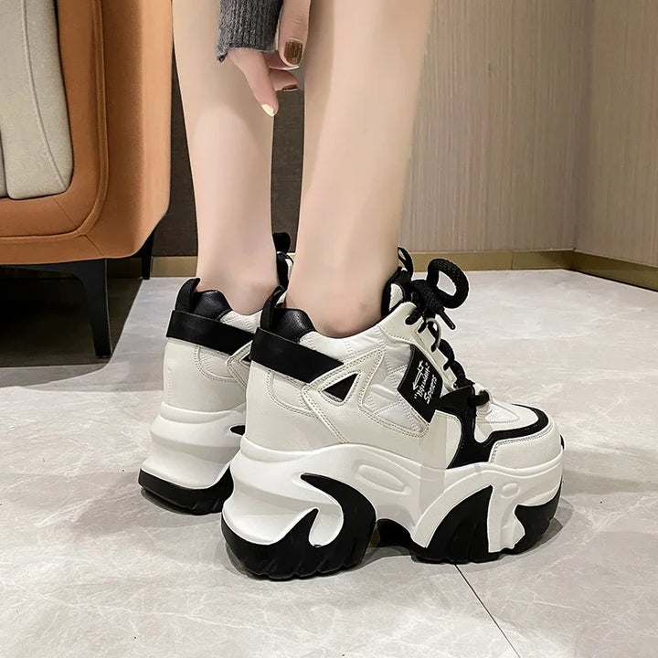 Cute High Platform Sneakers Pastel Kitten