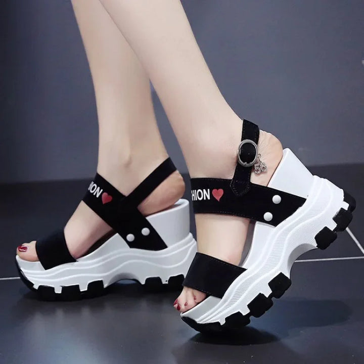 Casual Chunky Platform Sandals Pastel Kitten