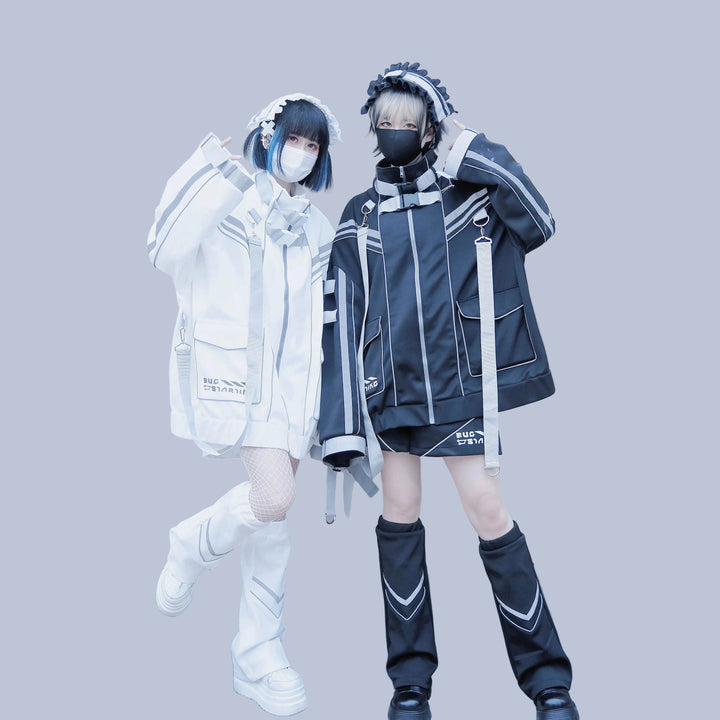 Cyberpunk Sports Outsfit Set Pastel Kitten