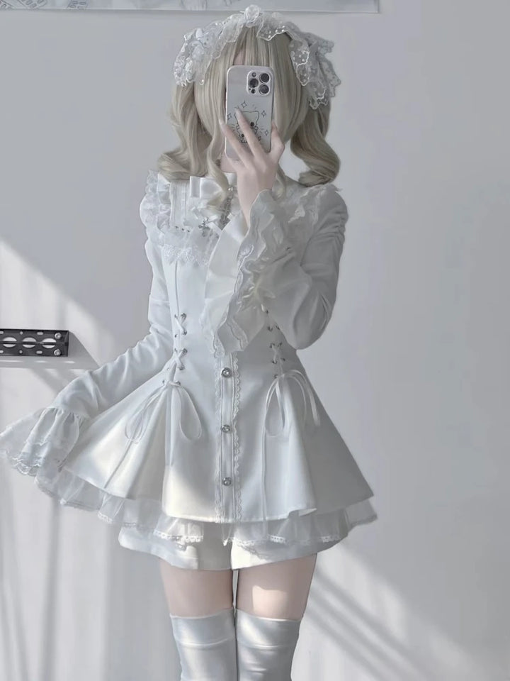 Cute Lolita Slim Dress Pastel Kitten