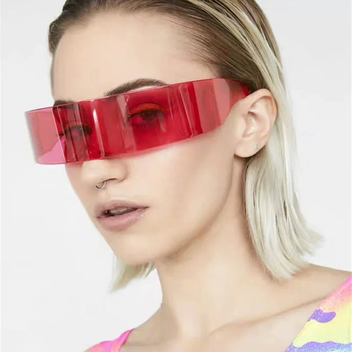 Cyberpunk Rimless Sunglasses Pastel Kitten