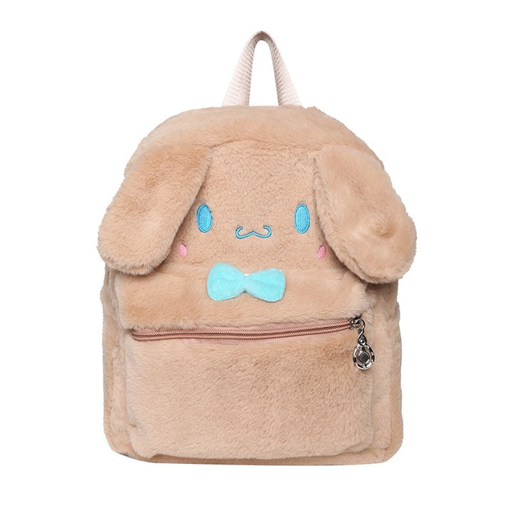 Plush Kawaii School Backpack Pastel Kitten