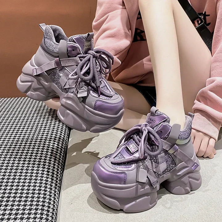 Casual Chunky Vulcanized Shoes Pastel Kitten