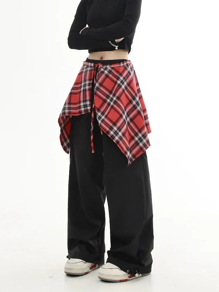 Y2K Hip Hop Oversized Pants Pastel Kitten