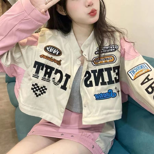 Hip Hop Korean Jacket Pastel Kitten
