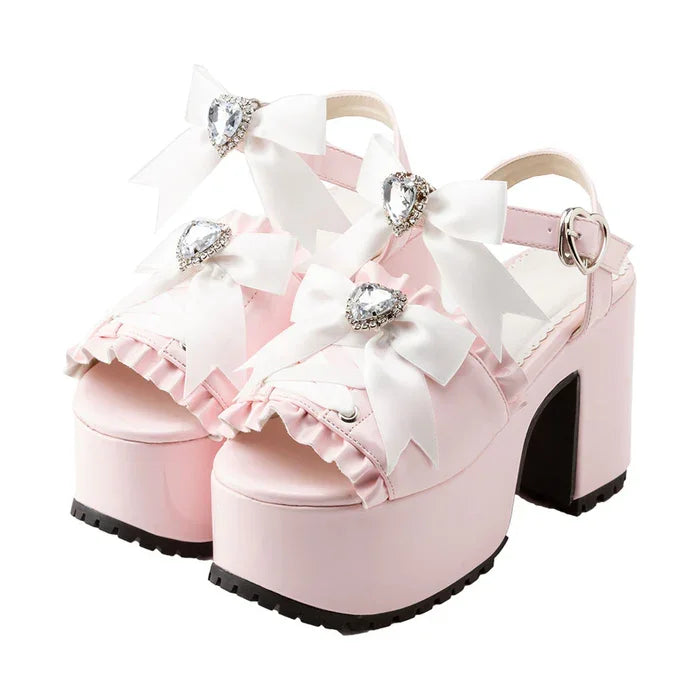 Pastel Gothic Chunky Platform Shoes Pastel Kitten