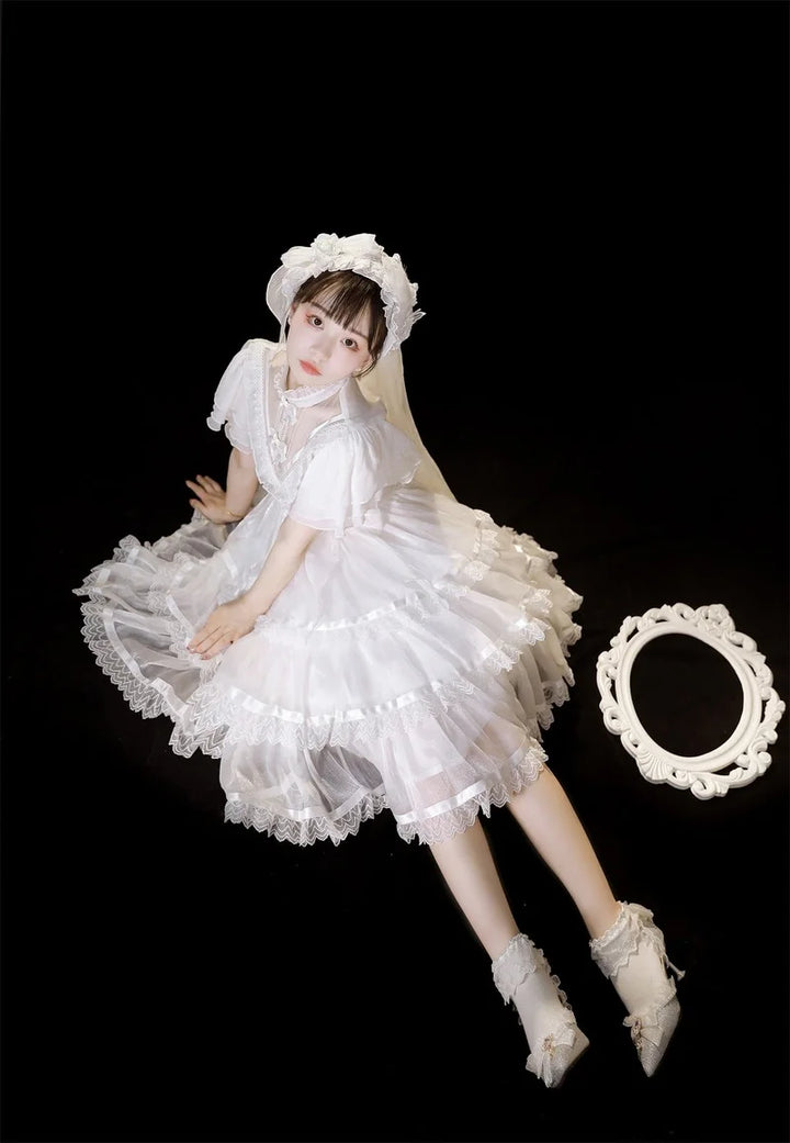 Kawaii Lolita Wedding Dress Pastel Kitten