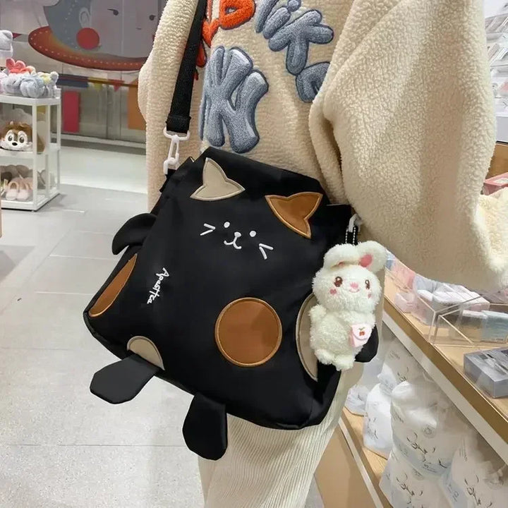 Cute Cartoon Cat Shoulder Bag Pastel Kitten