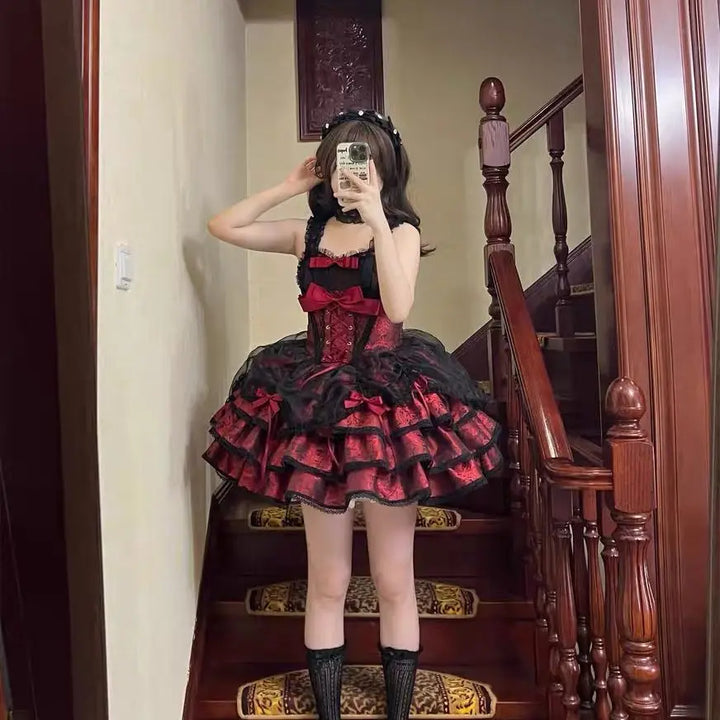 Gothic Lolita Y2K Dress Pastel Kitten