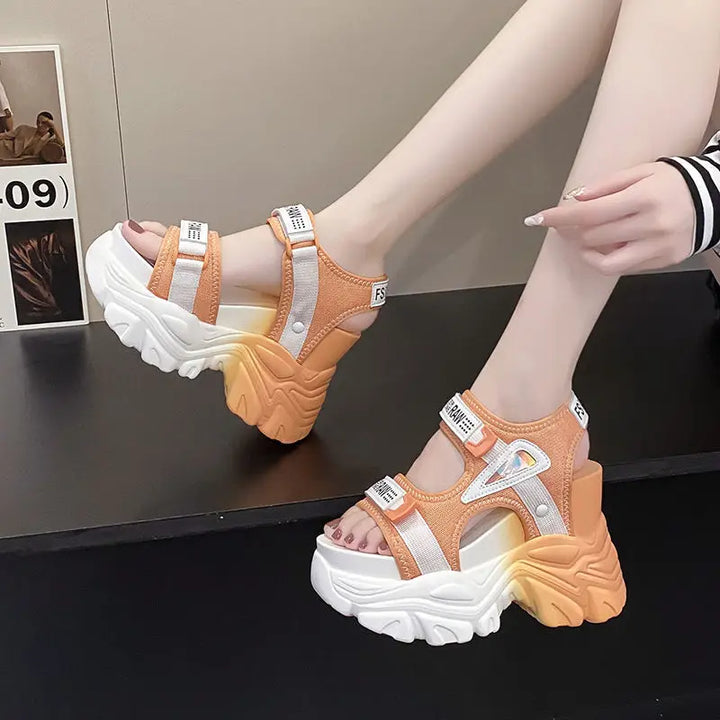 Casual Chunky Platform Sandals Pastel Kitten