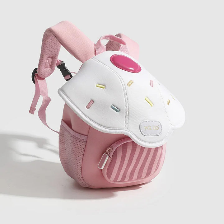 Kawaii Mushroom Style Backpack Pastel Kitten