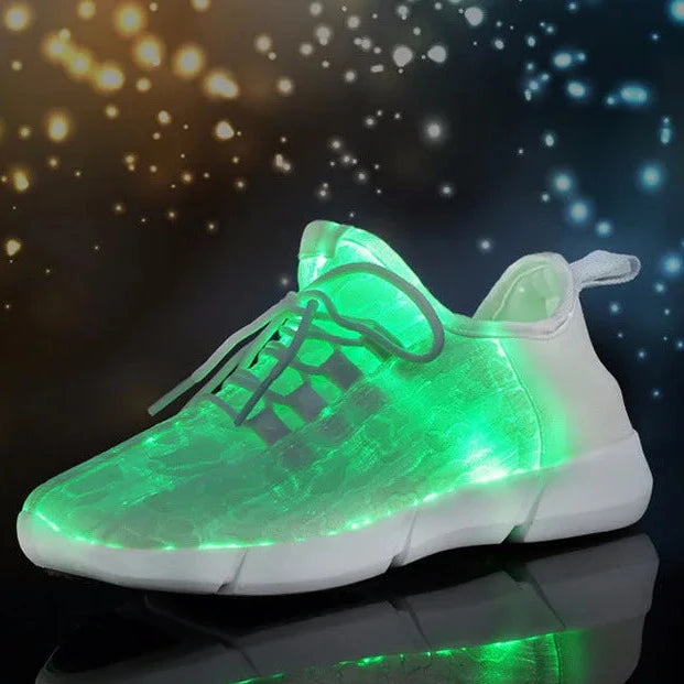 Glowing LED Light Sneakers Pastel Kitten