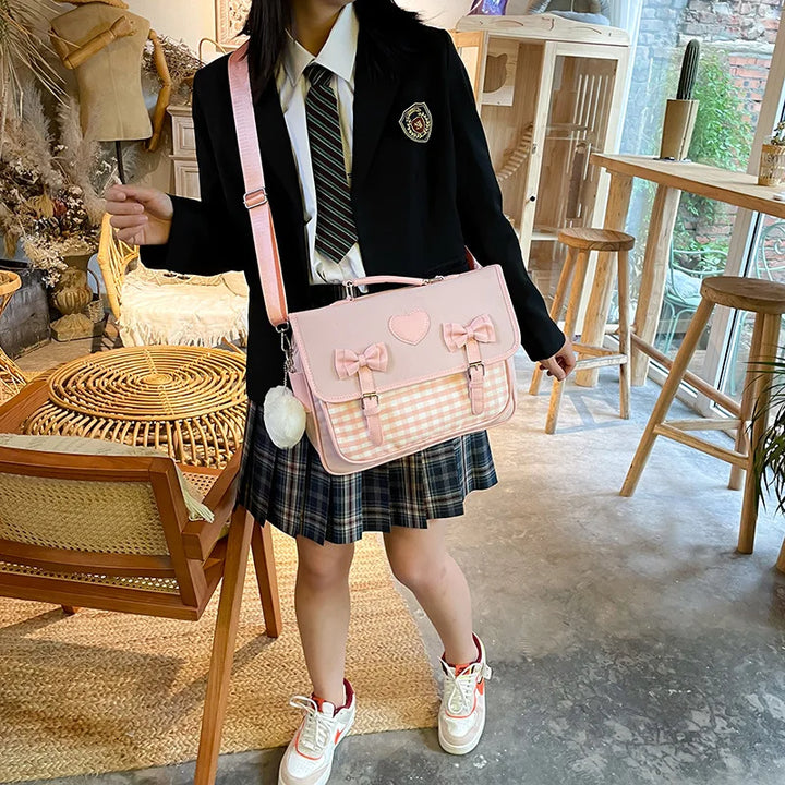 Cute Lolita School Bag Pastel Kitten