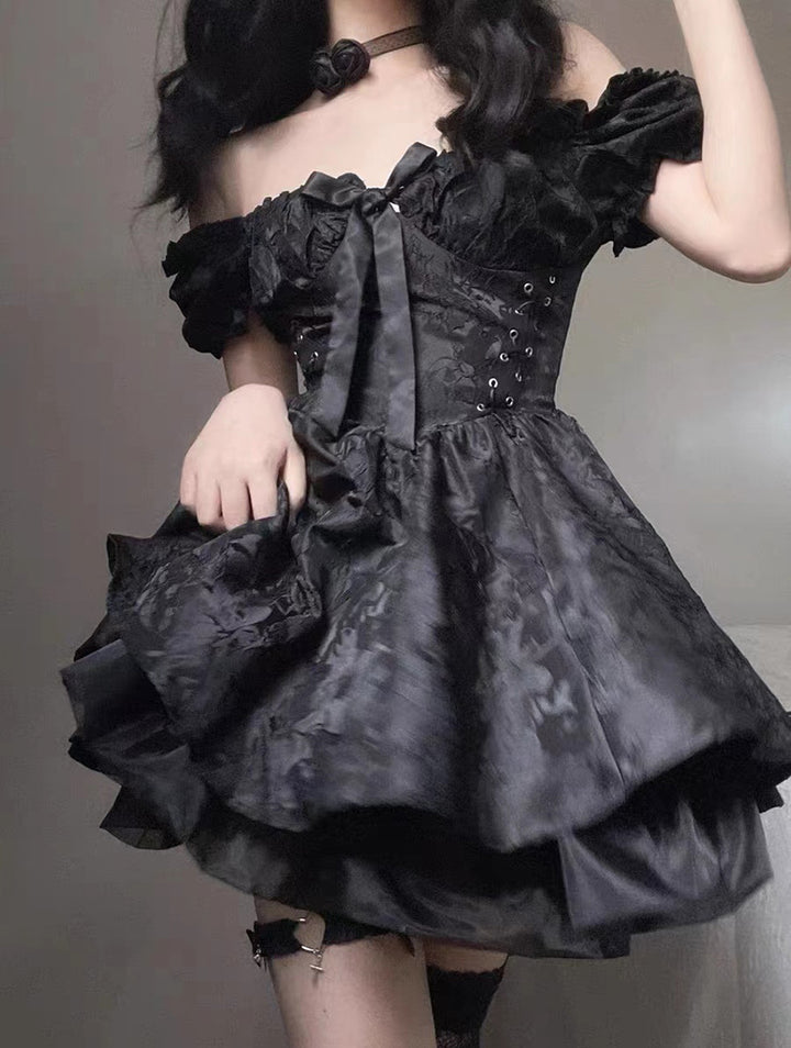Gothic Vintage Dress Pastel Kitten