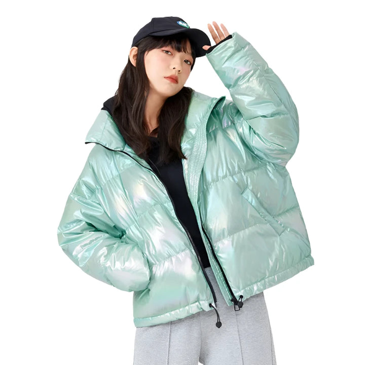 Cute Korean Casual Down Jacket Pastel Kitten