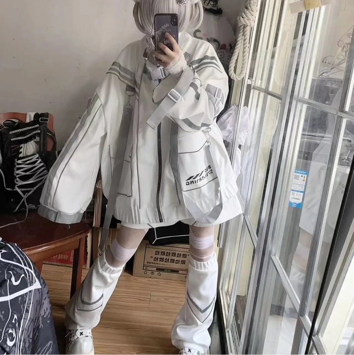 Cyberpunk Sports Outsfit Set Pastel Kitten