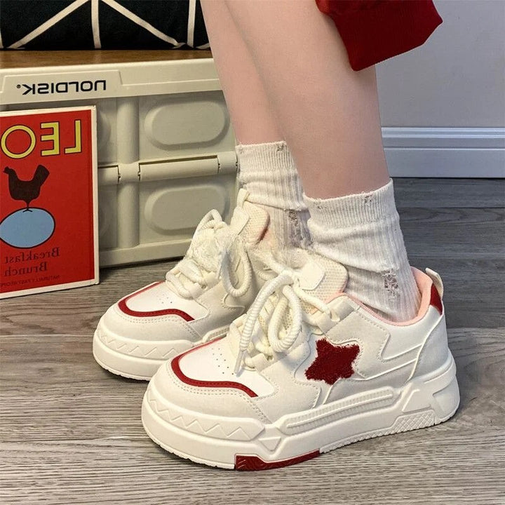Platform Kawaii Star Sneakers Pastel Kitten
