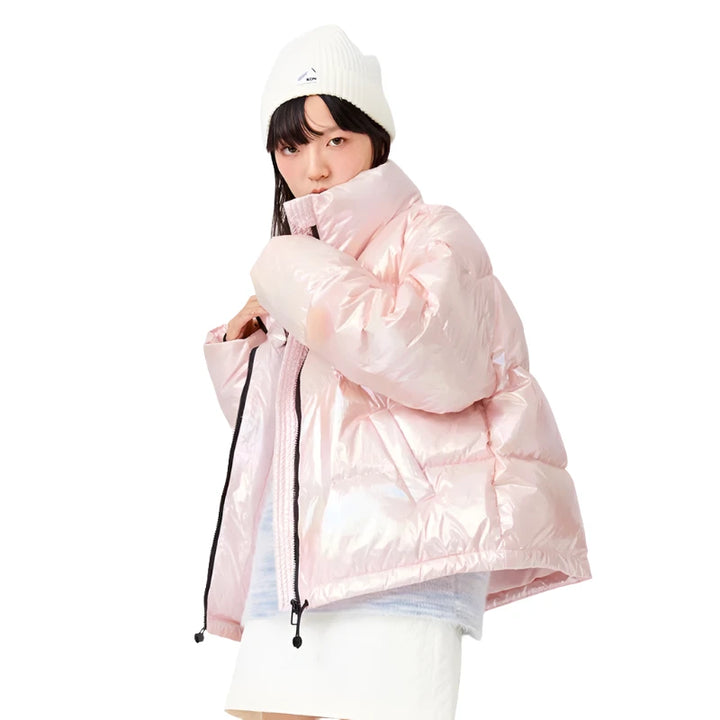 Cute Korean Casual Down Jacket Pastel Kitten