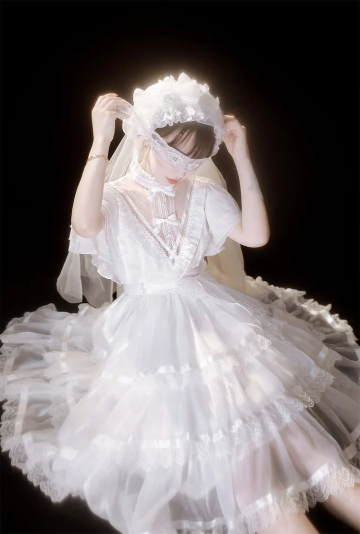 Kawaii Lolita Wedding Dress Pastel Kitten