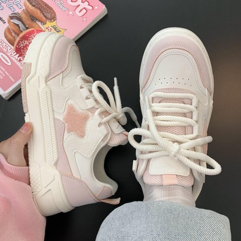 Mori Star Platform Sneakers - Pastel Kitten