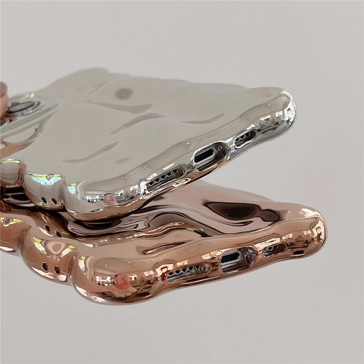 Y2K Metallic iPhone Case Pastel Kitten