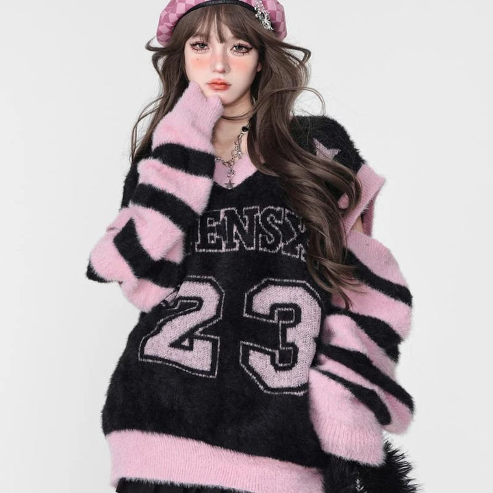 Pastel Gothic Y2K Sweater Pastel Kitten