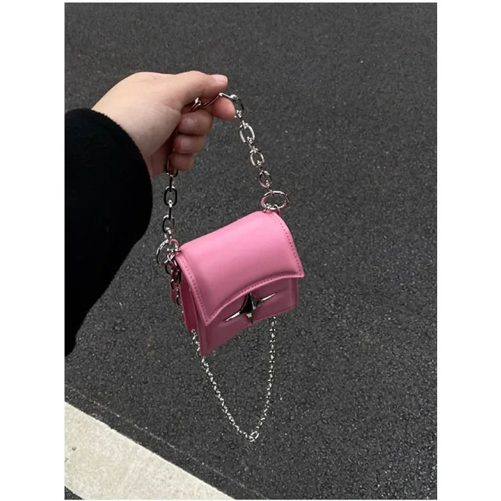 Y2K Korean Chain Purse Pastel Kitten