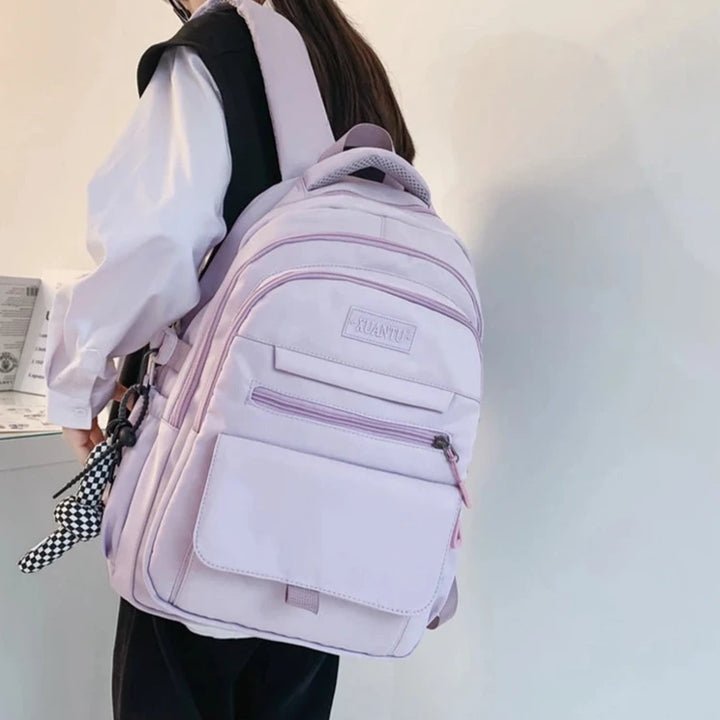 Casual Pastel School Bag Pastel Kitten